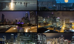 城市夜景视频,璀璨夜色下的城市风情掠影